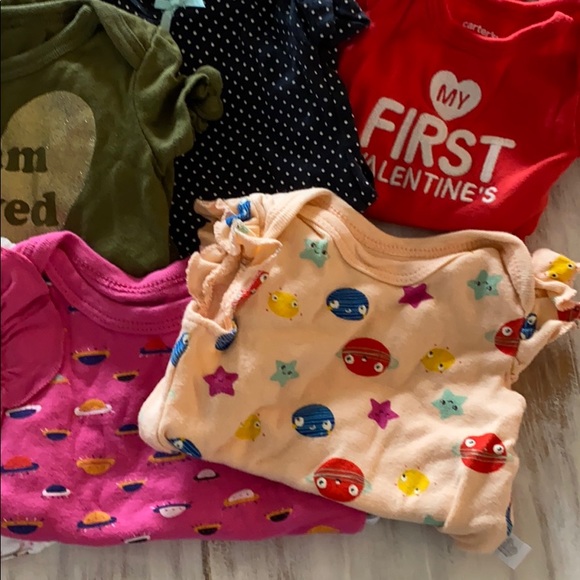 NB , 0-3 month girls onesie lot of 14! - Picture 5 of 6